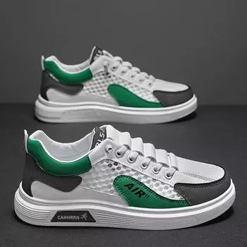 Мужская обувь 2024 года, лето, новая дышащая сетчатая спортивная повседневная обувь, тренд, универсальная модная мужская обувь для сноуборда, студенческая обувь для прилива 39