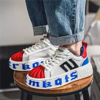 Мужская обувь 2024 года, лето, новая сетчатая корейская версия, тренд Shell Head, универсальная спортивная мода, повседневная обувь для спорта на открытом воздухе 39