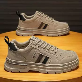 Мужская обувь 2024 года, новая осенняя износостойкая обувь для строительства, отдыха, труда, страхования, молодежная обувь для альпинизма, спортивная обувь Martin Tide 39 чёрный