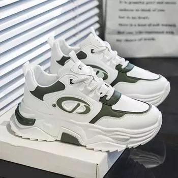 Мужская обувь 2024 года, новая осенняя универсальная спортивная обувь для пожилых людей, молодежная спортивная обувь для студентов, повседневная обувь для пап на платформе Xiaobai 39