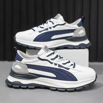 Мужская обувь 2024 года, новая зимняя дышащая повседневная спортивная платформа для бега, легкая модная мужская обувь Forrest Gump dad 39