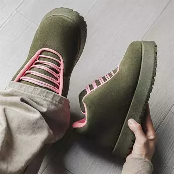 Мужская обувь 2024 года, новая зимняя ниша, оригинальная, для отдыха, спорта, тренд, универсальная, мужская обувь на платформе для поездок на работу 39 зелёный