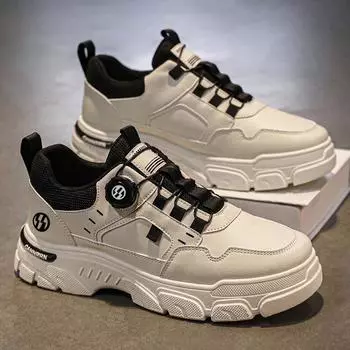 Мужская обувь 2024 года, новые дышащие туфли для инструментов, мужские трендовые ботинки Martin, мужская повседневная обувь для сёрфинга на платформе 39