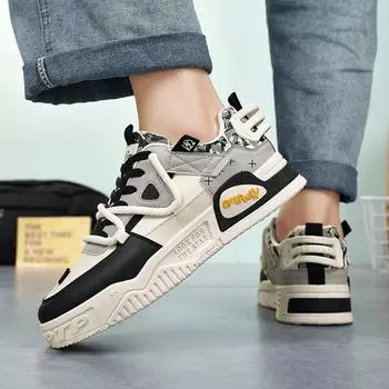 Мужская обувь 2024 года, новые летние повседневные туфли из дышащей сетки, белые туфли, оригинальные и универсальные спортивные модные туфли 39 синий