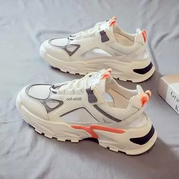 Мужская обувь 2024 года, новые летние спортивные туфли с одинарной сеткой, дышащие, полые, мужские повседневные, сетчатые, модные туфли для папы 39