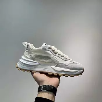 Мужская обувь 2024 года, новые летние туфли для пап, модные универсальные круглые сетчатые дышащие спортивные туфли с мягкой подошвой, повседневные туфли 39 чёрный