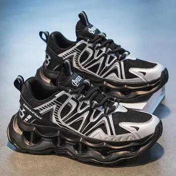 Мужская обувь 2024 года, осень, новинка, молодежь, интернет-знаменитости, популярная спортивная и любительская обувь, сетчатая, износостойкая, модная обувь для папы 39