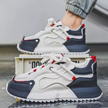 Мужская обувь 2024 года, осень, новые дышащие спортивные повседневные беговые модные спортивные легкие удобные повседневные туфли 39