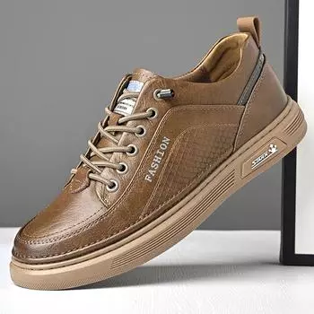 Мужская обувь 2024 года, осень, новые однопедальные нескользящие маленькие белые туфли, модные универсальные мужские спортивные и повседневные туфли на плоской подошве 38