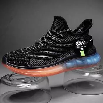 Мужская обувь 2024 года, весна, новые мужские спортивные кроссовки для бега, дышащая сетчатая подошва, модная повседневная обувь, кроссовки для бега 39 серый