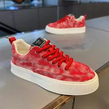 Мужская обувь 2024 года, весна, новые повседневные парусиновые туфли, мужская дышащая мягкая подошва, тренд, удобная модная спортивная мужская обувь для сноуборда 39