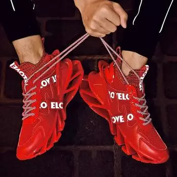 Мужская обувь 2024 Весна Осень Новые мужские вулканизированные туфли для активного отдыха Спортивные повседневные мужские баскетбольные туфли Zapatillas De Deporte 39 красный