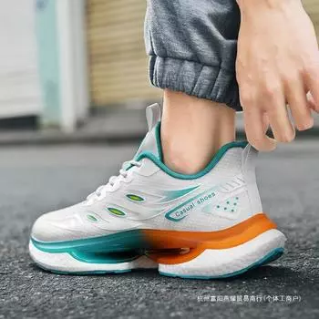 Мужская обувь 2025 года, летняя сетчатая дышащая нескользящая спортивная обувь с попкорном для учеников младших классов, кроссовки для физического осмотра 38