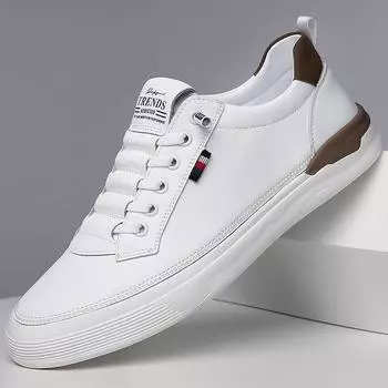 Мужская обувь 2025 года, лето, новая мода, легкая, роскошная, простая, с одной педалью, мужская, белая, мягкая подошва, нескользящая, удобная, повседневная обувь 38 бежевый