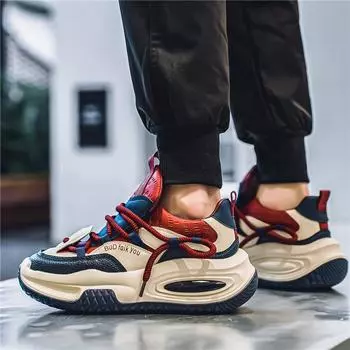 Мужская обувь 2025 года, модная новая кожаная повседневная обувь, спортивная обувь, универсальная толстая подошва, усиливающая комфорт, легкая, роскошная, модная обувь для папы 39