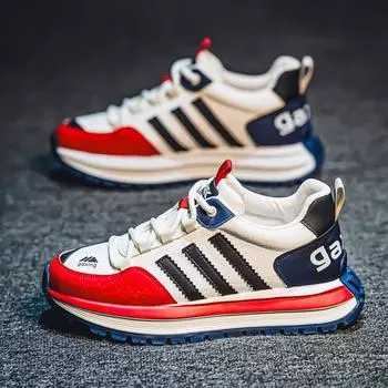 Мужская обувь 2025 года, новая весенняя мужская повседневная спортивная обувь, молодежный тренд, универсальная, на толстой подошве, износостойкая обувь Forrest Gump 39