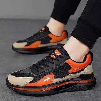Мужская обувь 2025 года, новые летние дышащие спортивные кроссовки для бега подростков, студентов, нескользящие, износостойкие, повседневные туфли, модная обувь для мужчин 39