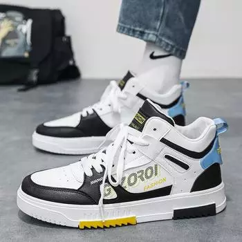 Мужская обувь 2025 года, новые маленькие белые туфли, осенние дышащие туфли с увеличенным размером, трендовые спортивные универсальные повседневные туфли для молодежи, обувь для доски 39