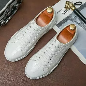 Мужская обувь 2025 года, новые осенние кроссовки, дышащие, персонализированные, мужские туфли, модные, белые туфли, износостойкие, трендовые, повседневные туфли для мужчин 38 коричневый