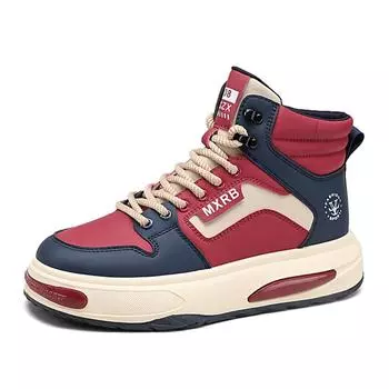 Мужская обувь 2025 года, новые весенние кожаные водонепроницаемые нишевые кроссовки средней высоты, модные кроссовки для активного отдыха в гонконгском стиле 39