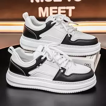 Мужская обувь 2025 года, новый дизайн, кроссовки для сноуборда, повседневная обувь с низким верхом и толстой подошвой, модные универсальные кроссовки 39 белый