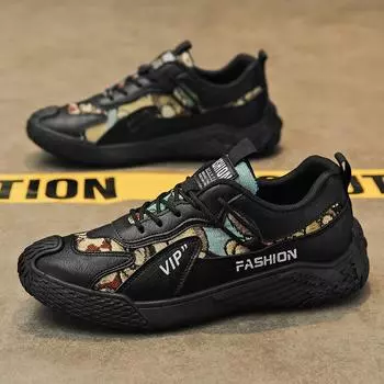 Мужская обувь 2025 года, новый весенний тренд, универсальные спортивные, рабочие, повседневные, мужские, кожаные, дышащие, легкие, для катания на доске 39 белый