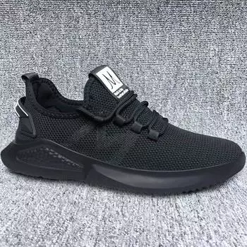 Мужская обувь 2025 года, новый весенний тренд, универсальная спортивная повседневная мода, дышащая, летящая, плетеная, беговая обувь, модная обувь для папы 39