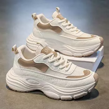 Мужская обувь 2025 года, осень-зима, новый модный тренд, удобная универсальная обувь для папы, толстая подошва, взрывная повседневная спортивная обувь 39 зелёный