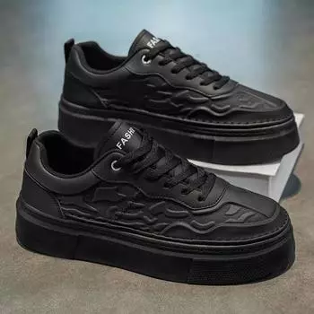 Мужская обувь 2025 года, весна, новые повседневные кожаные белые туфли, мужские легкие туфли на платформе для спорта и отдыха на природе, модная обувь 39