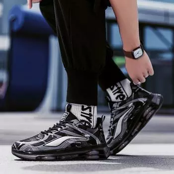 Мужская обувь 2025 года, весна, новые спортивные туфли, интернет-знаменитости, дышащие, спортивные, повседневные, универсальные, беговые, эластичные, папины туфли 36