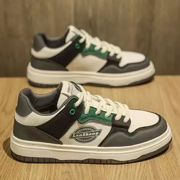 Мужская обувь 2025 года, весна, новый тренд, мужские универсальные, высококачественные, легкие, с мягкой подошвой, спортивные, повседневные, маленькие белые туфли на плоской подошве 39