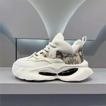 Мужская обувь 2025 весна новая мода универсальный тренд повседневная нескользящая износостойкая нишевая молодежная платформа папины туфли 39