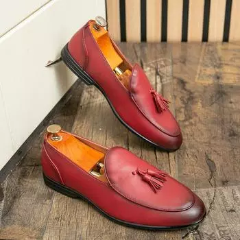 Мужская обувь 47 большого размера, новые мокасины, модные мужские туфли, повседневная кожаная обувь, трендовая обувь для парикмахеров 38