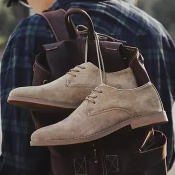 Мужская обувь Англия Тренд Повседневная обувь Мужские замшевые оксфорды Свадебные кожаные туфли Мужская обувь на плоской подошве 39 чёрный