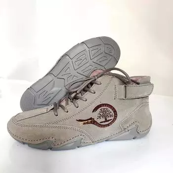 Мужская обувь — это то, что нужно зимой. Модные и теплые плюшевые зимние ботинки с противоскользящей подошвой, износостойкие и удобные для ходьбы. 38 чёрный