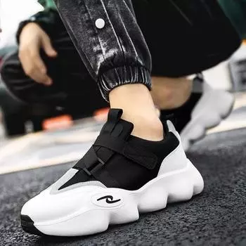 Мужская обувь Black Knight, новые кроссовки с толстой подошвой, увеличивающие рост, кроссовки для бега 39 чёрный