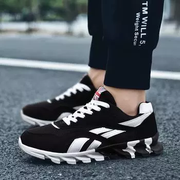 Мужская обувь Большие размеры Кроссовки Прогулочная обувь Спортивные кроссовки Обувь для активного отдыха 48 чёрный