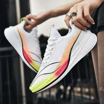 Мужская обувь больших размеров, легкая модная мужская и женская спортивная подошва, легкая обувь для бега на все времена года 36