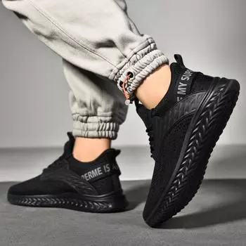 Мужская обувь больших размеров, летняя, летающая, тканая, полая, дышащая, спортивная, повседневная, мужская, легкая, модная, беговая, мужская обувь 39