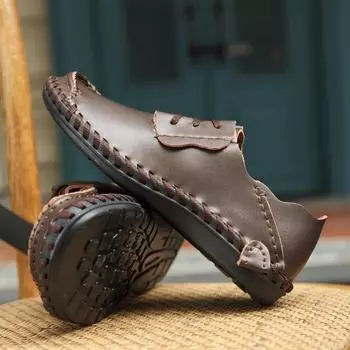 Мужская обувь больших размеров на весну и осень из натуральной кожи, повседневная британская модная деловая обувь с низким верхом, модная обувь 38