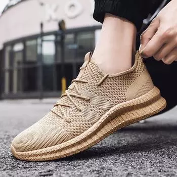 Мужская обувь больших размеров, простая и модная, дышащая, сетчатая, спортивная и повседневная обувь из хлопчатобумажной ткани 39 белый