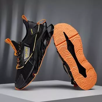 Мужская обувь больших размеров с сетчатой подошвой Blade, кроссовки для студентов, модная мужская обувь для бега 39 белый