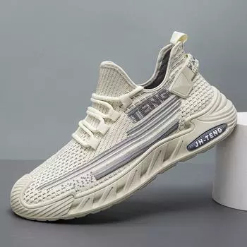 Мужская обувь больших размеров сетчатые кроссовки мужская дышащая обувь для активного отдыха не воняет ноги удобные простые кроссовки 39 чёрный