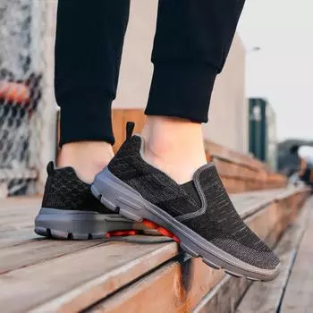 Мужская обувь больших размеров, весна и осень 2019, новая повседневная мужская обувь, прогулочная обувь с одной педалью, ленивые туфли 38 синий