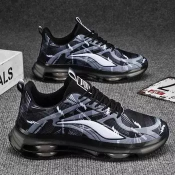 Мужская обувь большого размера Caleb, дышащие спортивные кроссовки для бега, трендовые легкие кроссовки с воздушной подушкой, увеличивающие высоту ступни, дорожные кроссовки 36-47 36