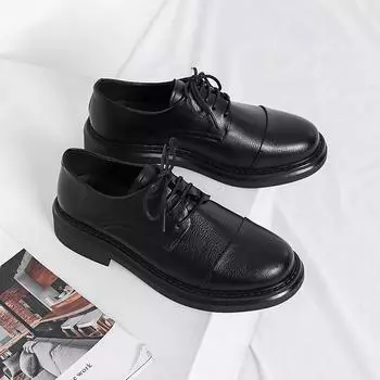 Мужская обувь большого размера, деловые туфли из кожи, модные трендовые повседневные туфли на шнуровке, мужские свадебные туфли в британском стиле 38