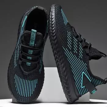 Мужская обувь большого размера, дышащая кокосовая обувь, мягкая подошва, легкая повседневная обувь для летных видов спорта 39 белый