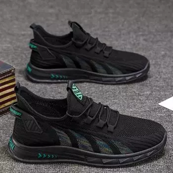 Мужская обувь большого размера, модная летняя летающая тканая дышащая мужская спортивная повседневная обувь 39