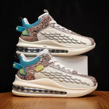 Мужская обувь большого размера, мужская повседневная обувь, кроссовки для бега, мужские дышащие тканые туфли на воздушной подушке, кроссовки из рыбьей чешуи 40