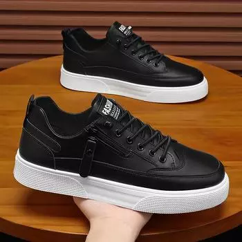 Мужская обувь большого размера, весна 2025, новые мужские кроссовки для бега, белые кроссовки, мужские повседневные универсальные кроссовки с одной педалью 39 белый